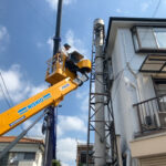 木工家具製造工場様に設置されていた煙突の撤去工事を行いました。のサムネイル